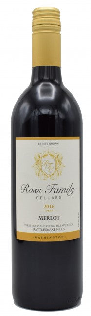Ross Family Cellars Rattlesnake Hills Merlot 2016