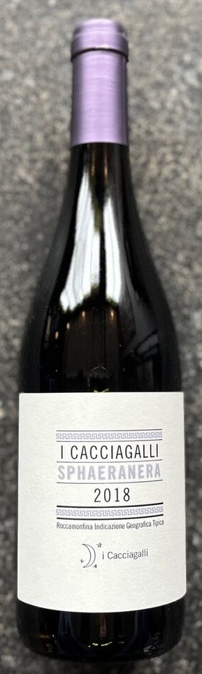 I Cacciagalli Rosso Roccamonfina 'Sphaeranera' 2018