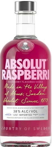 ABSOLUT RASPBERRI VODKA