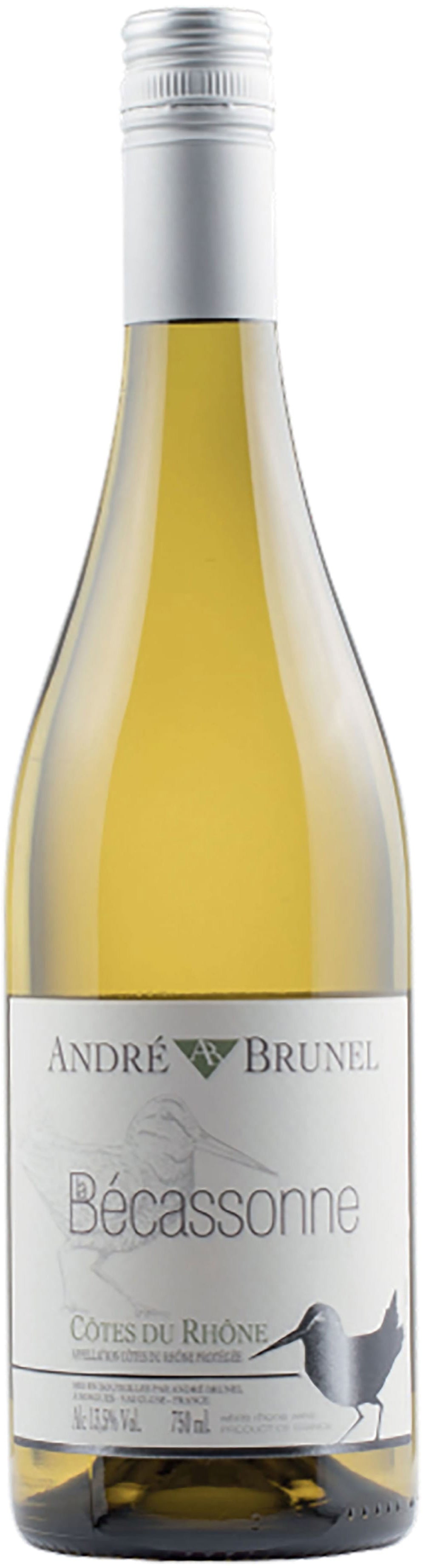 ANDRE BRUNEL BECASSONE" COTES DE RHONE BLANC 2019"