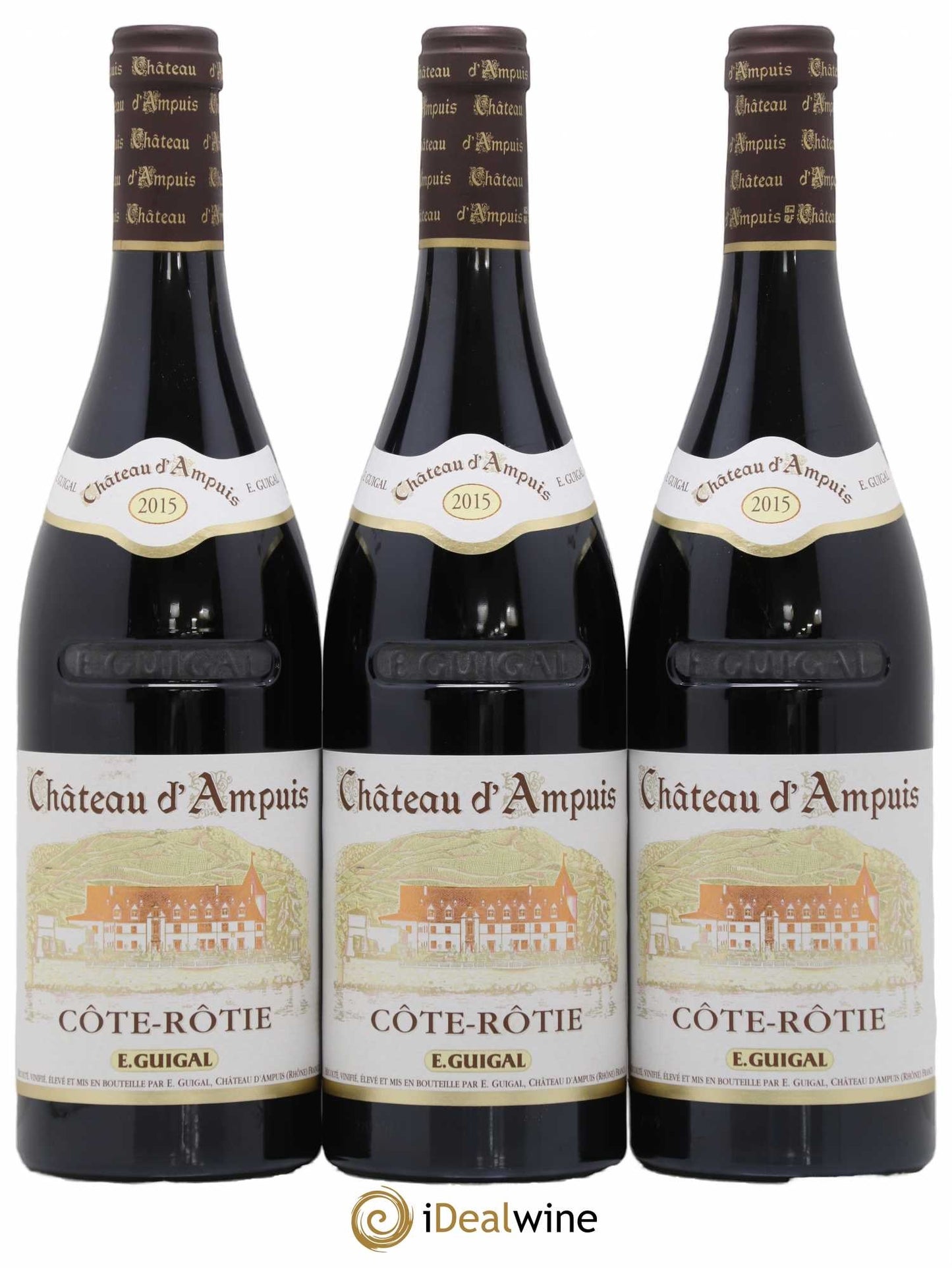 GUIGAL COTE ROTIE CHATEAU D'AMPUIS 2015 3 PACK