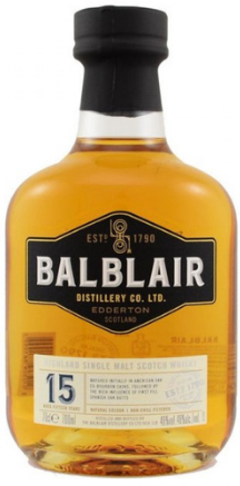 Balblair Scotch Single Malt 15 Year