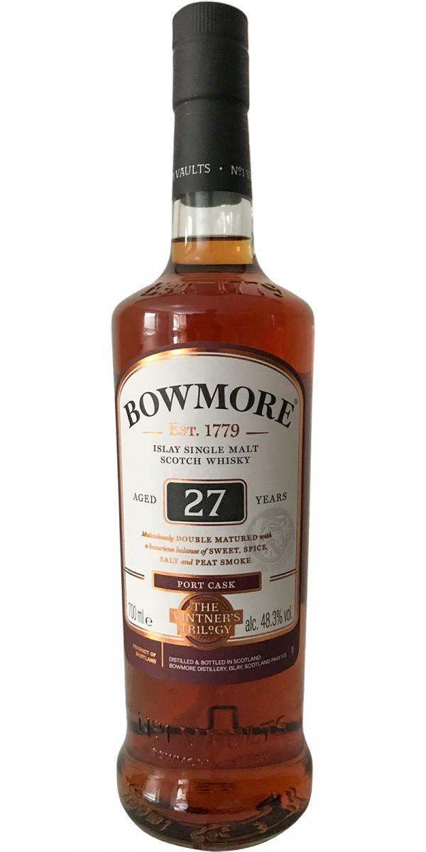 Bowmore Scotch Single Malt 27 Year Port Cask The Vintner's Trilogy