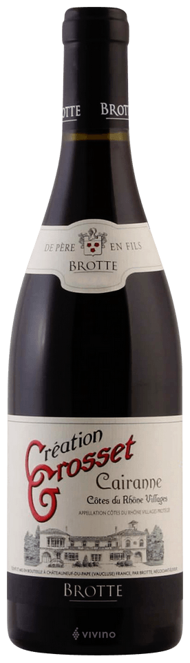 Brotte - Creation Grosset - Cru des Cotes du Rhone