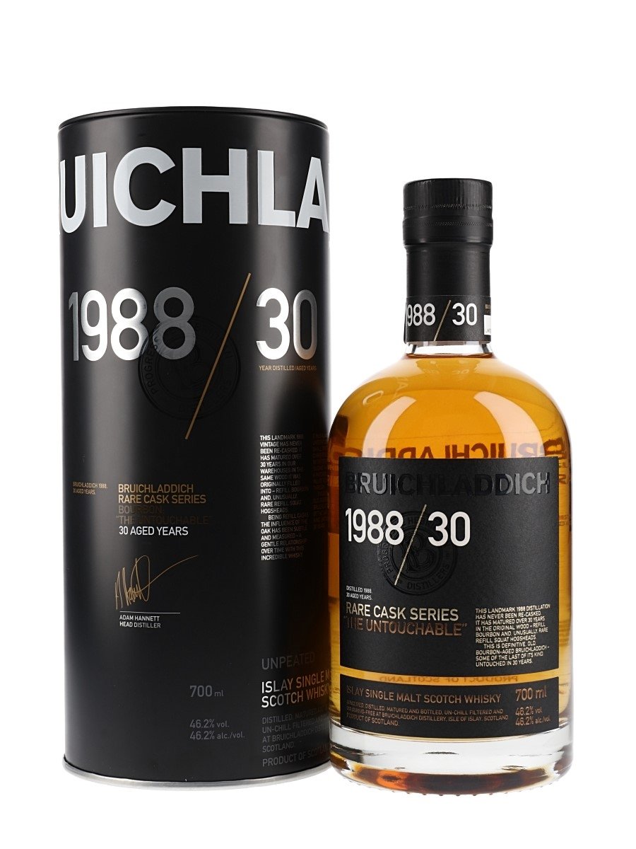 Bruichladdich Scotch Single Malt Rare Cask Series 1988 The Untouchable 30 Year 1988