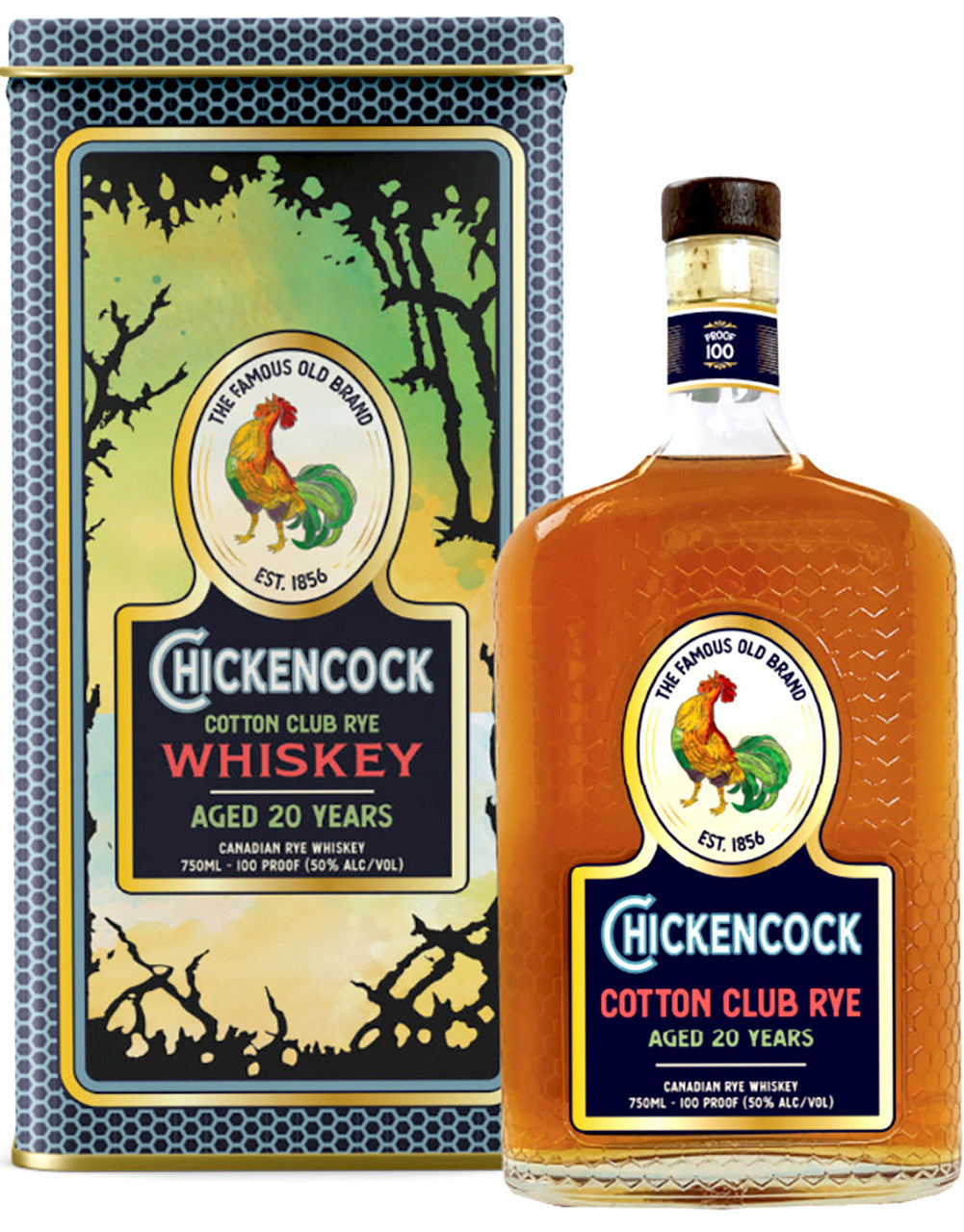 CHICKEN COCK COTTON CLUB 20 YEAR RYE WHISKEY