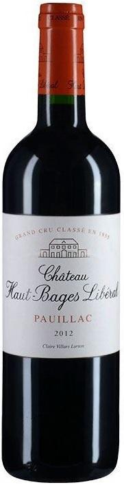 Chateau Haut-Bages Liberal Pauillac 2012