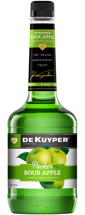 DEKUYPER SCHNAPPS SOUR APPLE PUCKER 30º