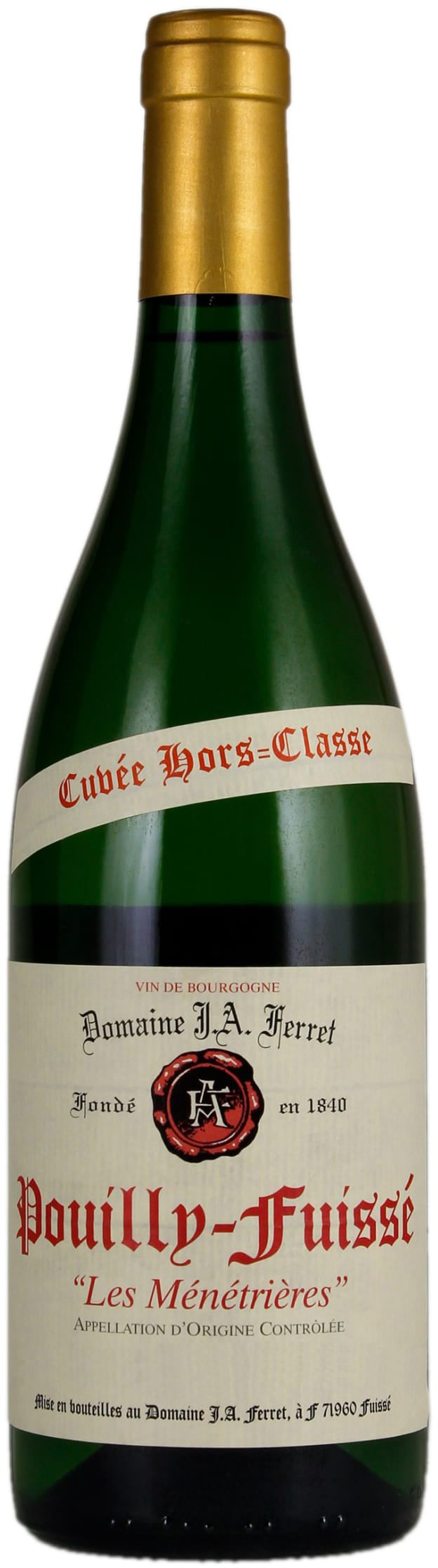 DOMAINE FERRET POUILLY FUISSE, LES MENETRIERES, CUVEE HORS CLASSES 2019