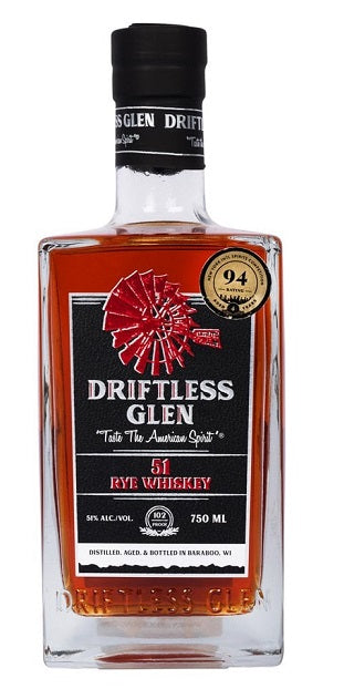 DRIFTLESS GLEN 51 RYE WHISKEY