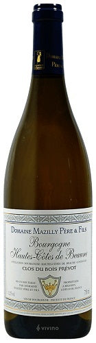 Domaine Mazilly Pere et Fils Hautes Cotes de Beaune Blanc Clos du Bois Prevot 2020 (750ml/12) 2020