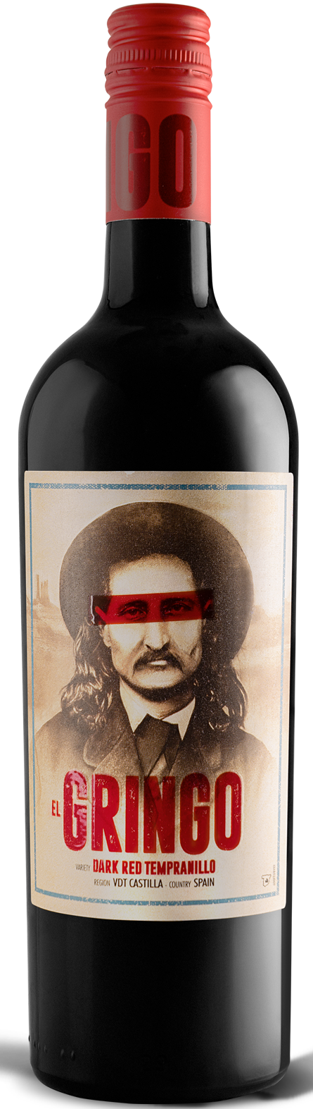 El Gringo Vino de la Tierra de Castilla Dark Red Tempranillo