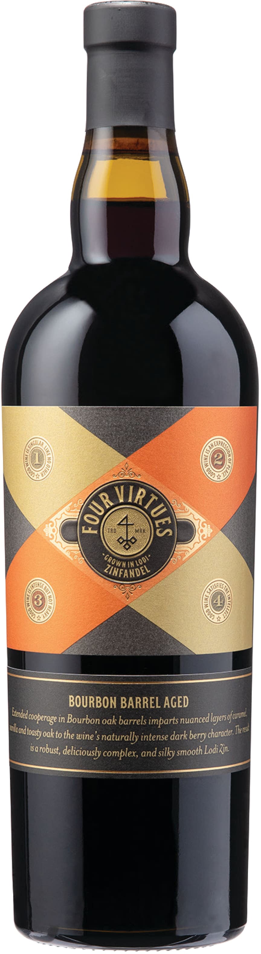 Four Virtues Zinfandel Bourbon Barrel Aged 2020