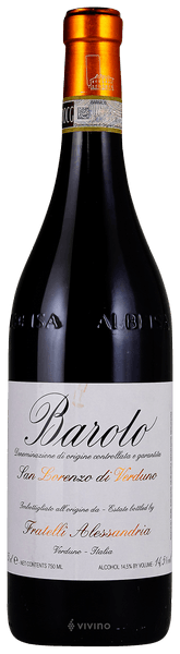 Fratelli Alessandria Barolo San Lorenzo di Verduno 2018
