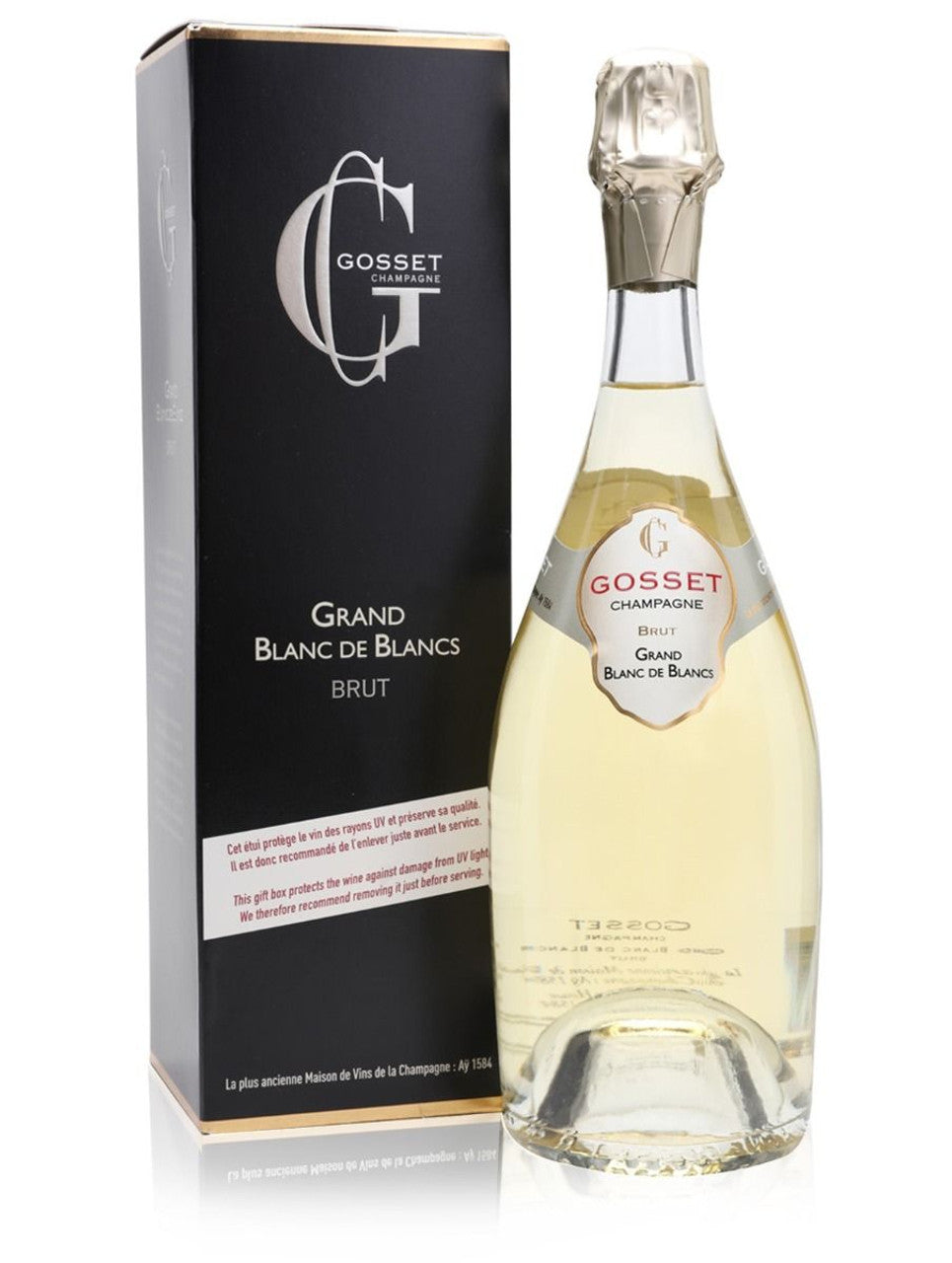 Gosset NV Grand Blanc De Blancs Gift Pack