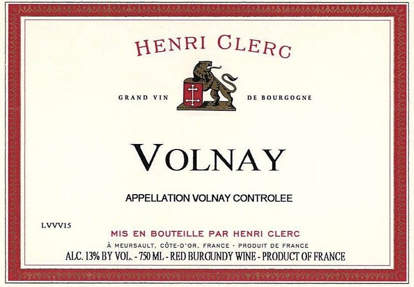 Henri Clerc Volnay 2015