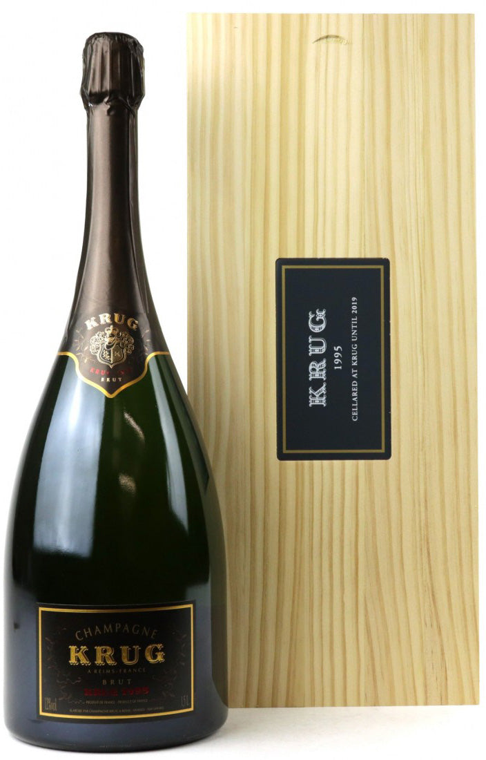 KRUG VINTAGE 1995 CHAMPAGNE WOOD GIFT 1995