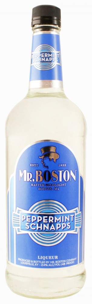 MR BOSTON PEPPERMINT SCHNAPPS