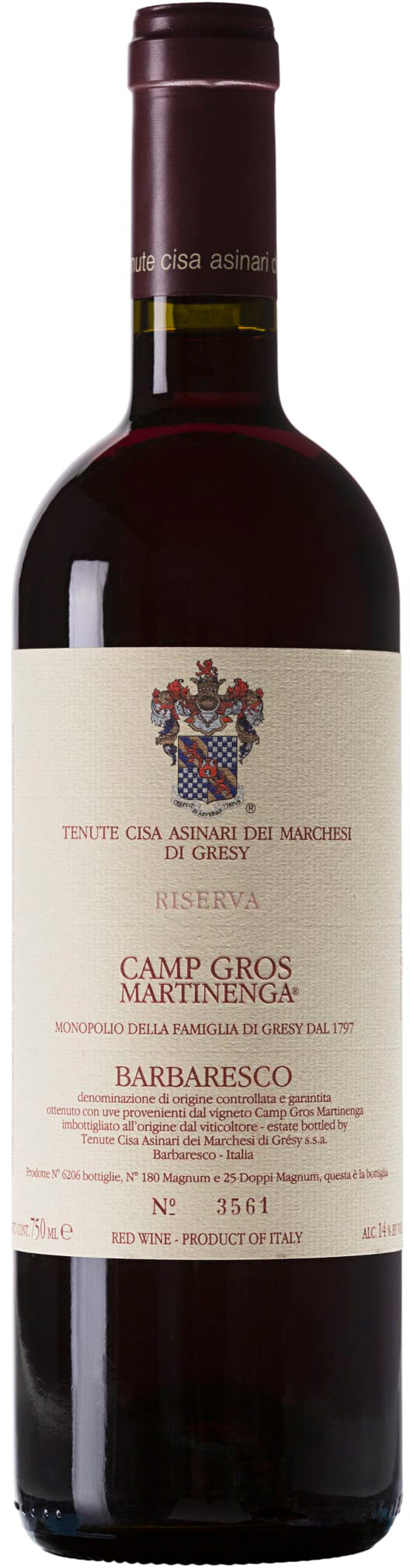 Marchesi di Gresy Barbaresco Riserva Martinenga Camp Gros 2018
