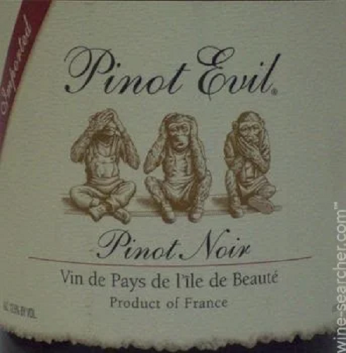 PINOT EVIL CELLARS VIN DE PAYS DE L'ILE DE BEAUTE