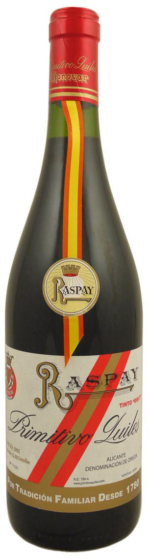 Primitivo Quiles Raspay Tinto 2016
