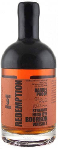 Redemption Bourbon High-Rye Barrel Proof 9 Year (BACK ORDERED!)