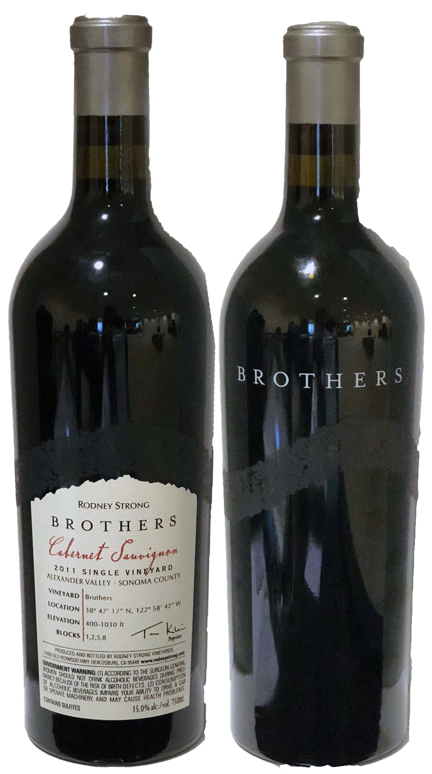 Rodney Strong Brothers Cabernet Sauvignon Single Vineyard 2011