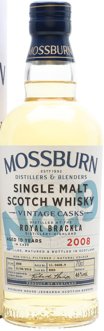 Royal Brackla Scotch Single Malt 9 Year By Mossburn 2009