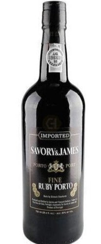 SAVORY & JAMES RUBY PORT 6P