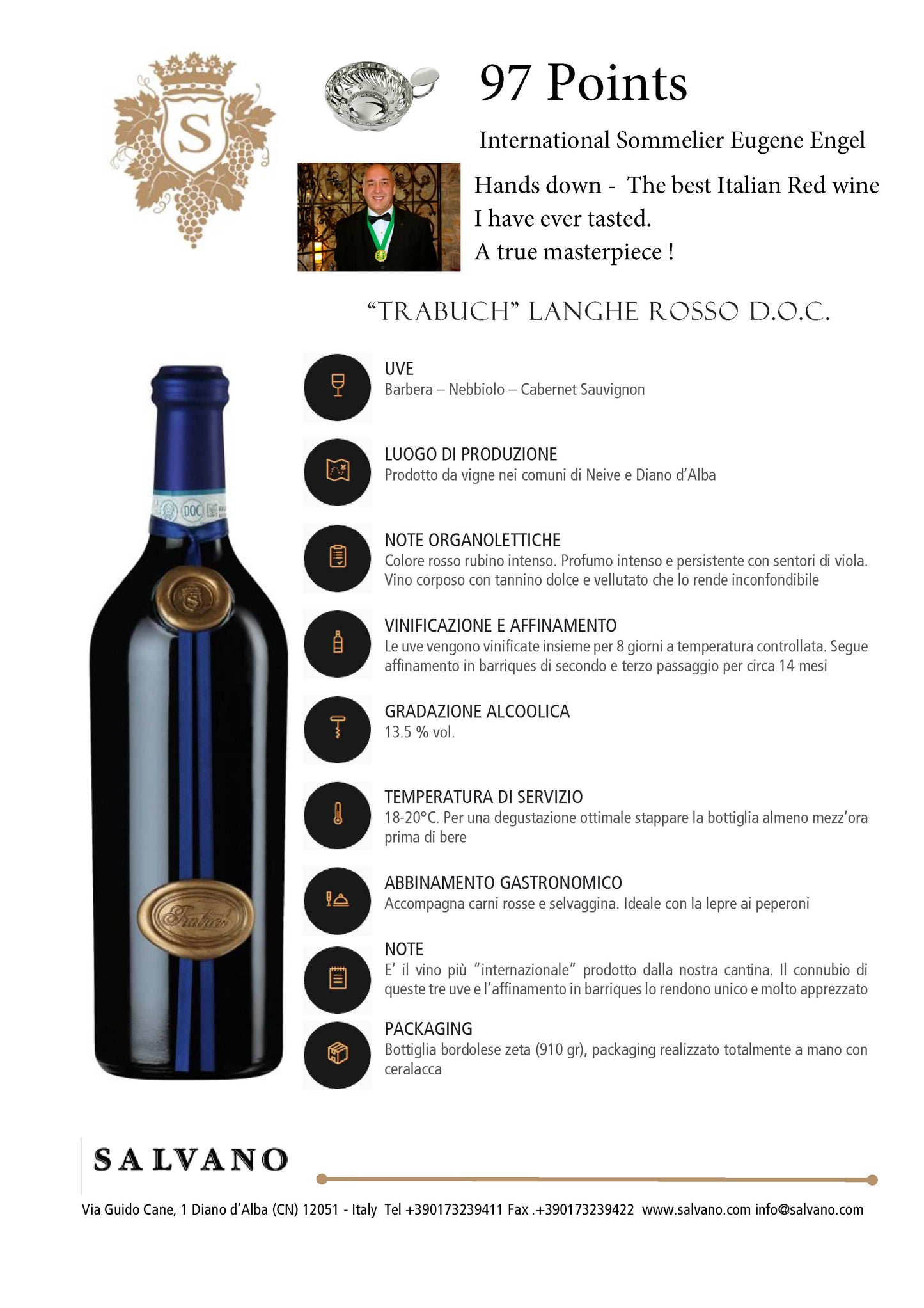 Salvano "Trabuch" Langhe Rosso D.O.C.