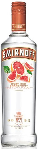 Smirnoff Vodka Ruby Red Grapefruit