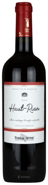 Château Haut Rian Cadillac Cotes de Bordeaux Rouge 2019