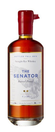 Straight Rye Whiskey, 'The Senator', Proof and Wood