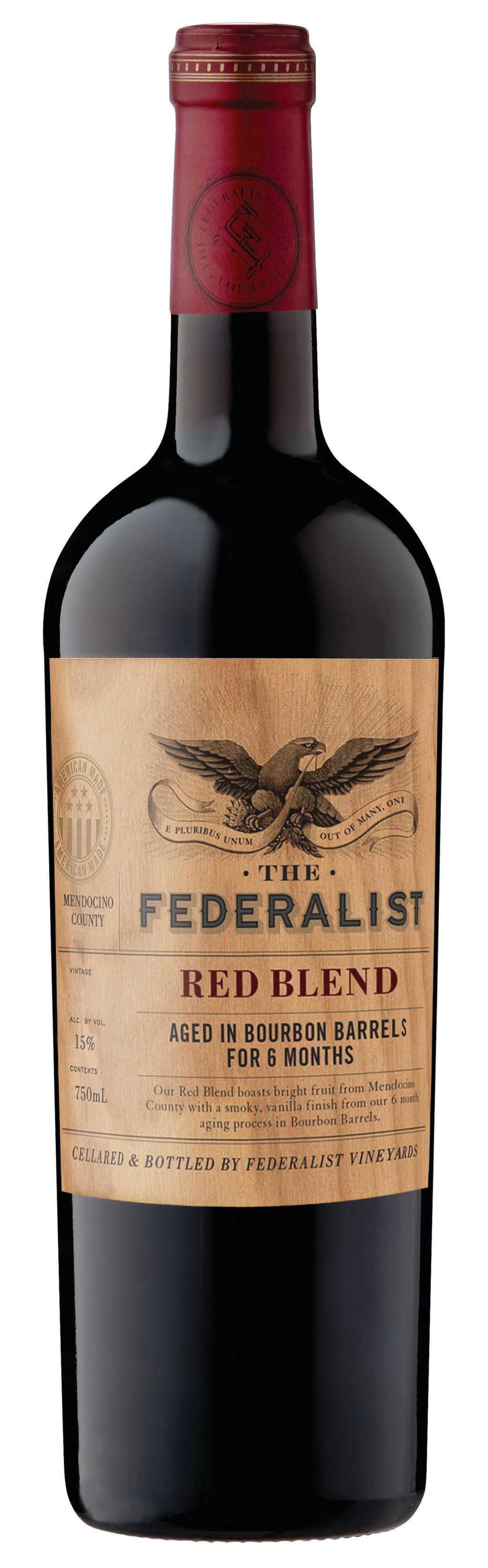 The Federalist Red Blend Bourbon-Barrel Aged 2017