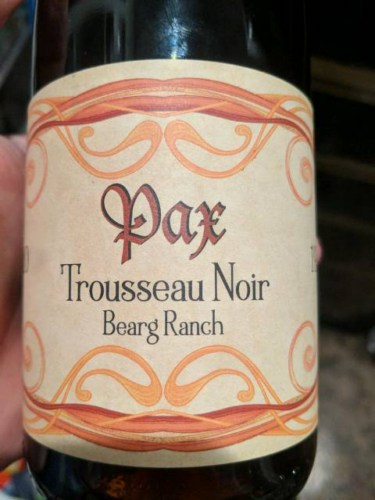Trousseau Noir 'Bearg Ranch', Pax 2019