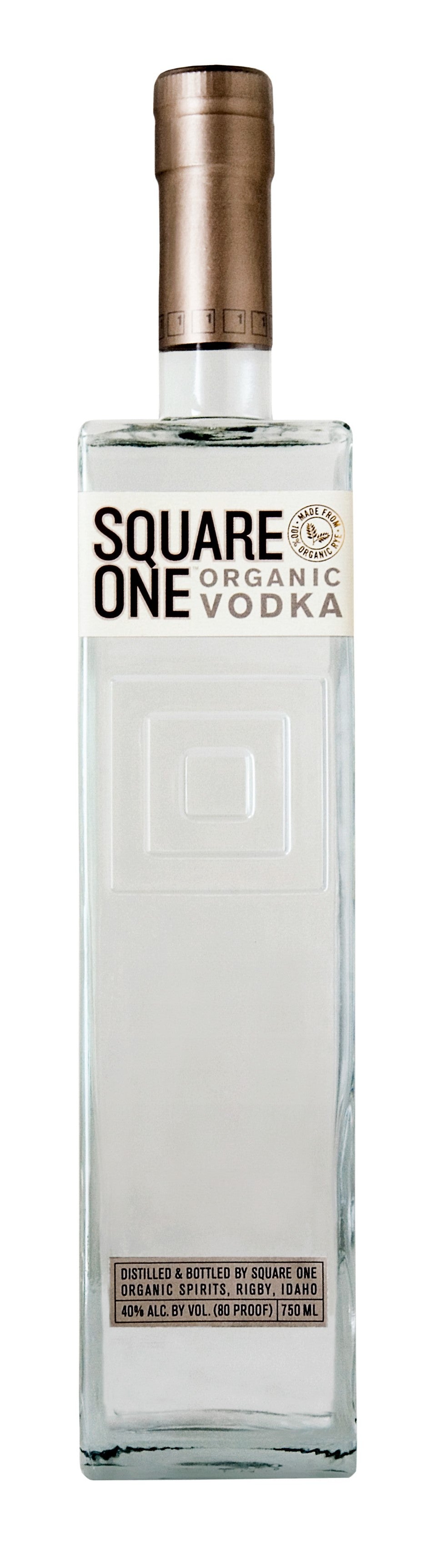 Organic Rye Vodka, Square One