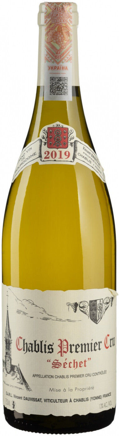 VINCENT DAUVISSAT CHABLIS 1ER CRU SECHET 2019