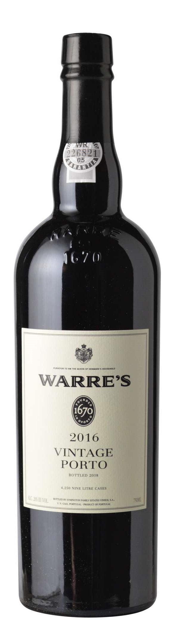 WARRES VINTAGE PORT 2016
