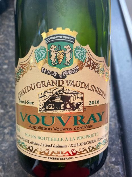 Chaidu Grand Vaudasniere Demi Sec Vouvray (Loire Valley, France)