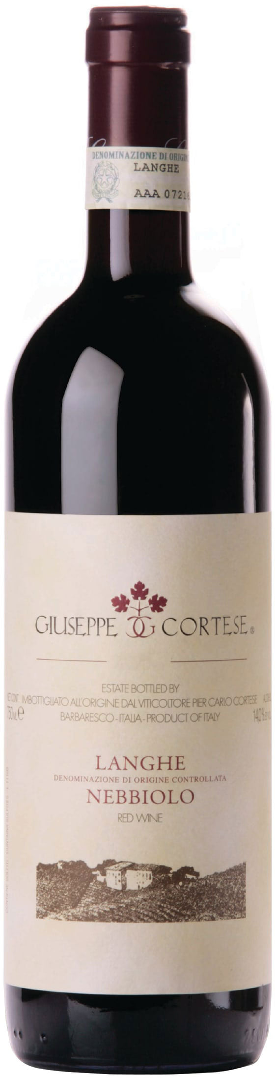 Giuseppe Cortese Langhe Nebbiolo 2018