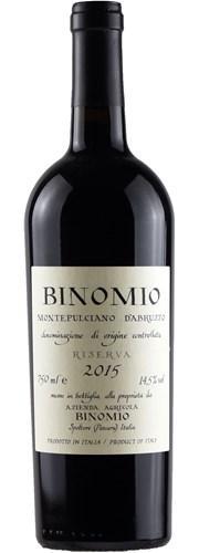 Binomio Montepulciano d'Abruzzo Riserva 2015