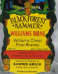 Kammer-Kirsch Pear Brandy Black Forest Williams Birne