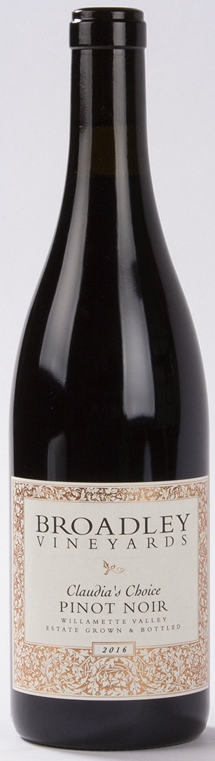 Broadley Vineyards Pinot Noir Claudia's Choice 2016
