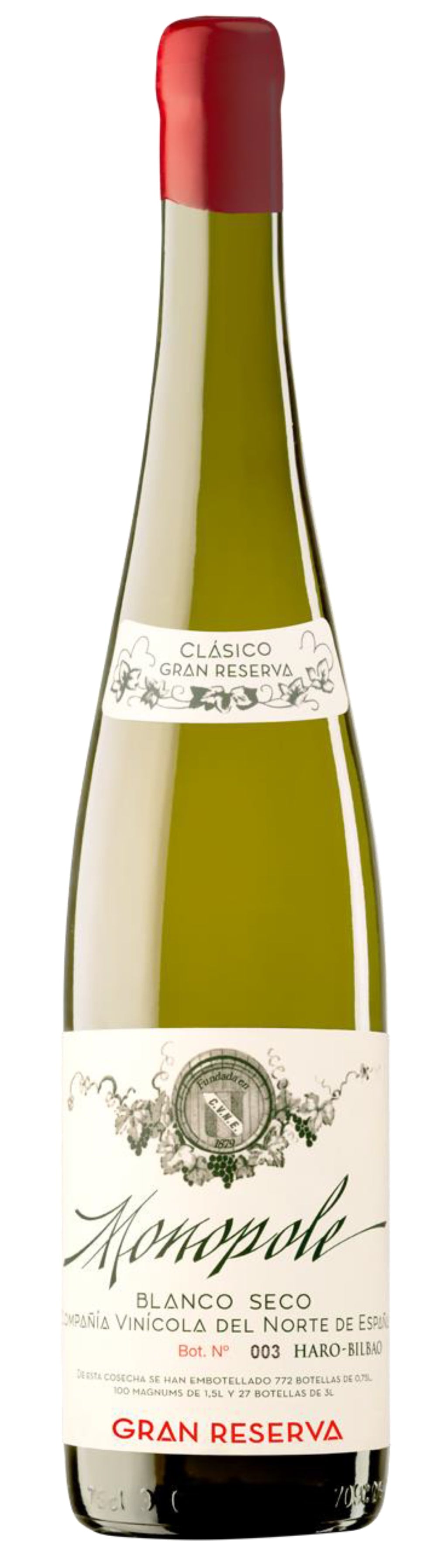 Rioja Blanco Gran Reserva 'Monopole Clasico', CVNE 2014