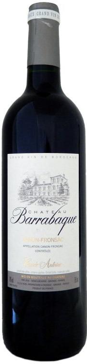 Chateau Barrabaque Canon-Fronsac Cuvee Antoine 2015