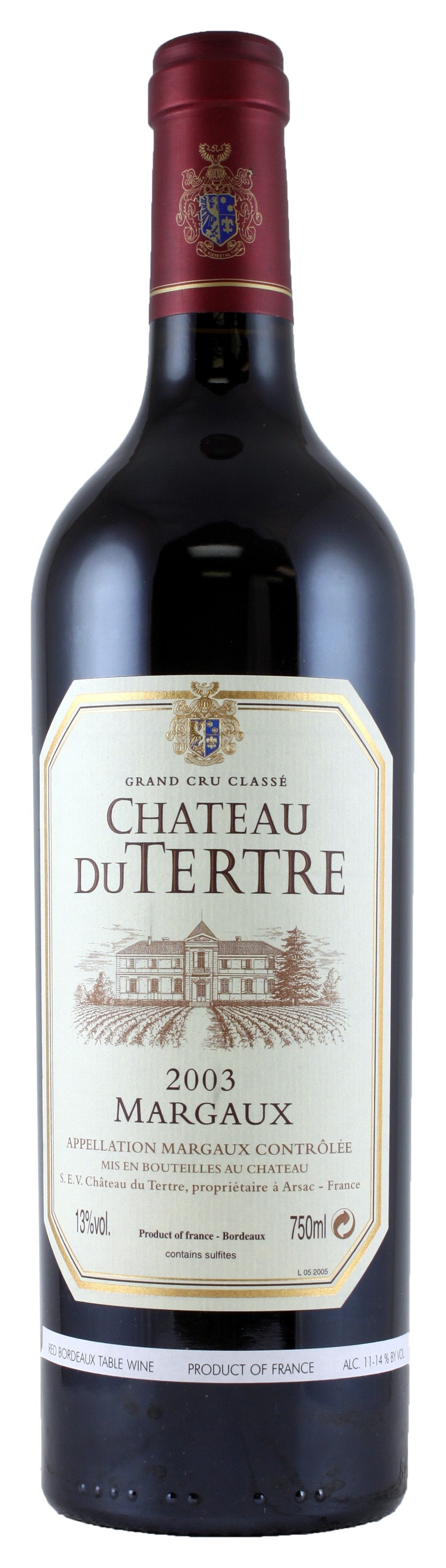 Chateau du Tertre Margaux 2003