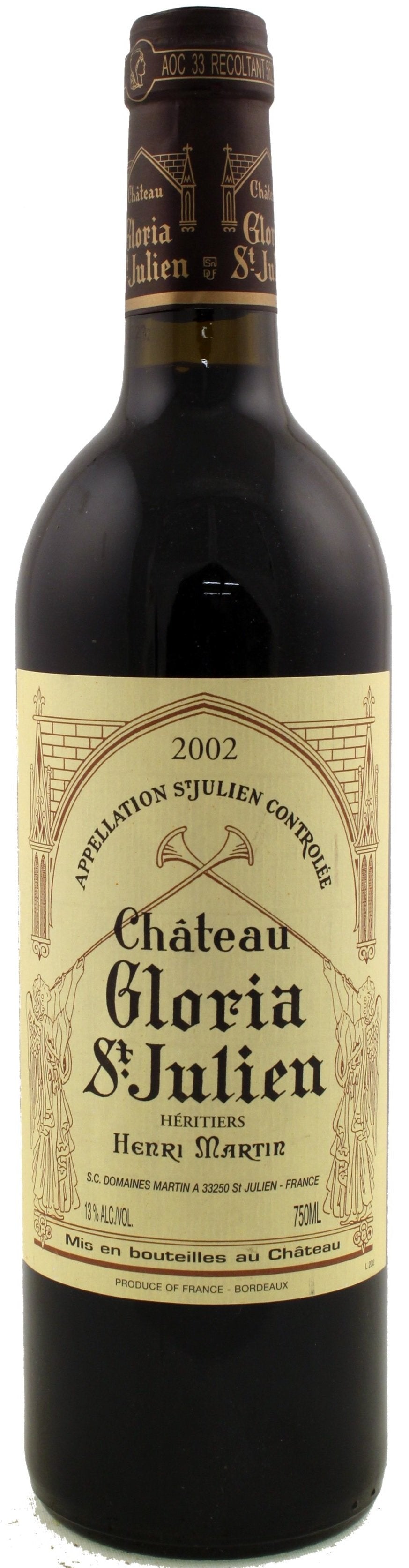 Chateau Gloria St. Julien 2002