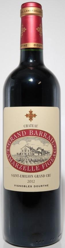 Chateau Grand Barrail Lamarzelle Figeac Saint Emilion 2012