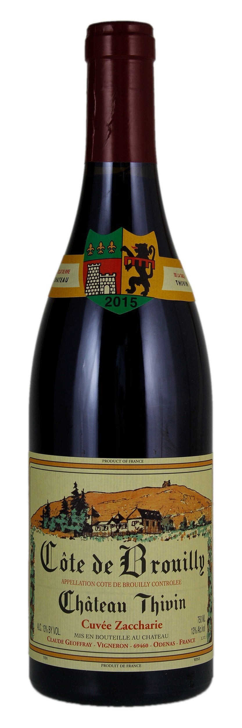 Chateau Thivin Cote de Brouilly Cuvee Zacharie 2017