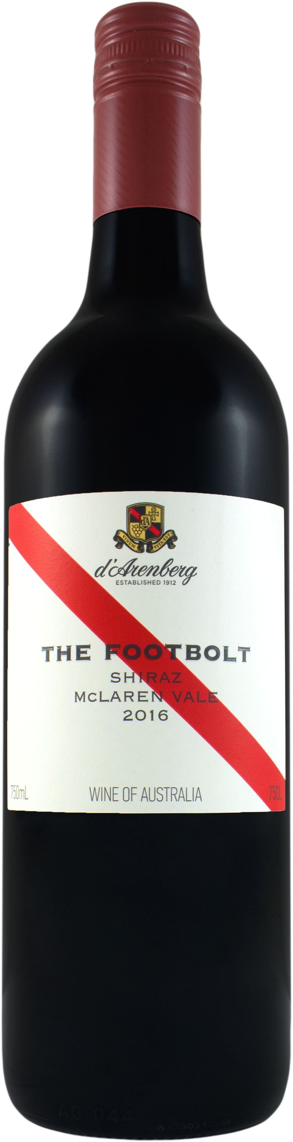 d'Arenberg Shiraz The Footbolt 2016